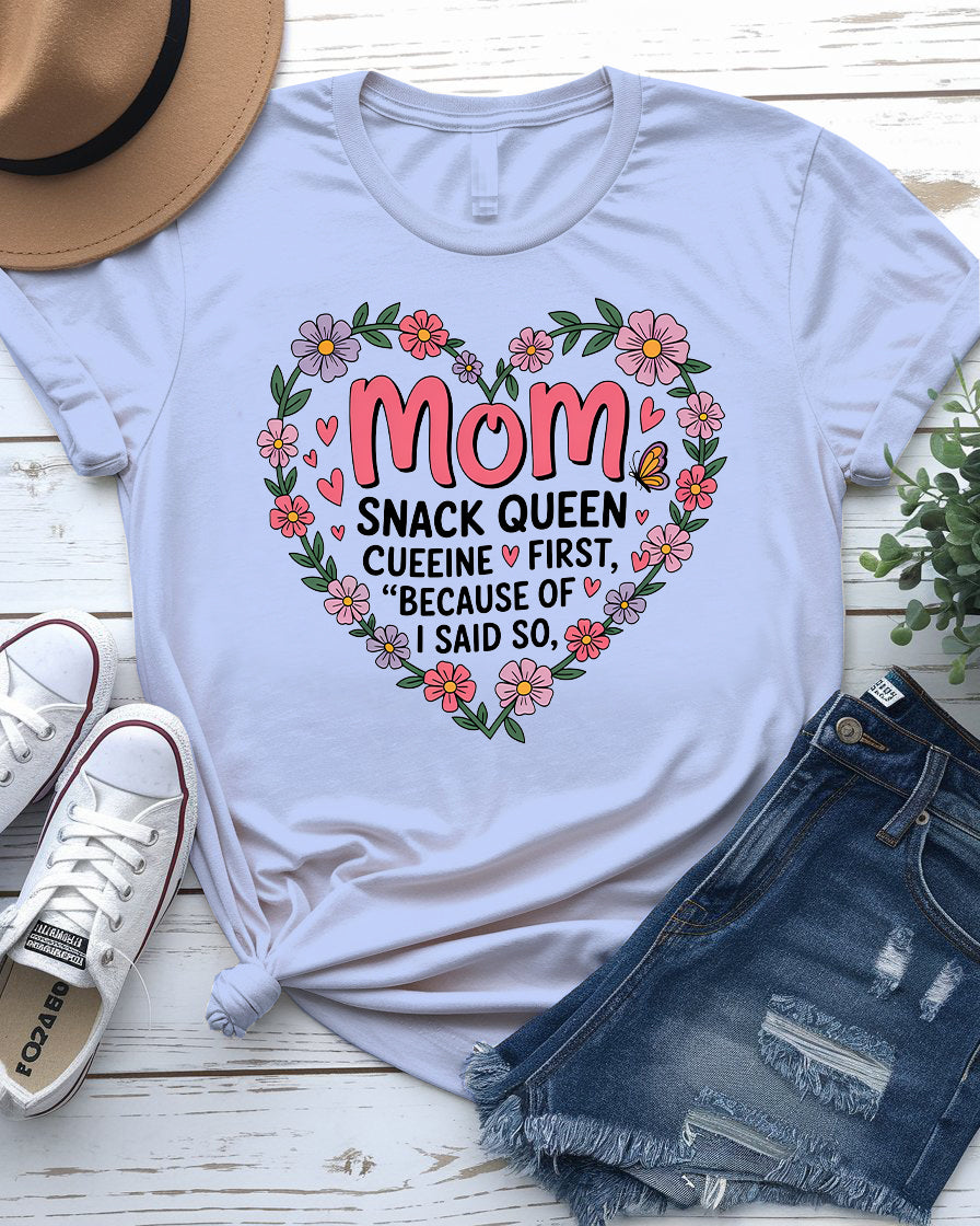 MoM Snack Queen – Funny Meme Tee by Memez Store