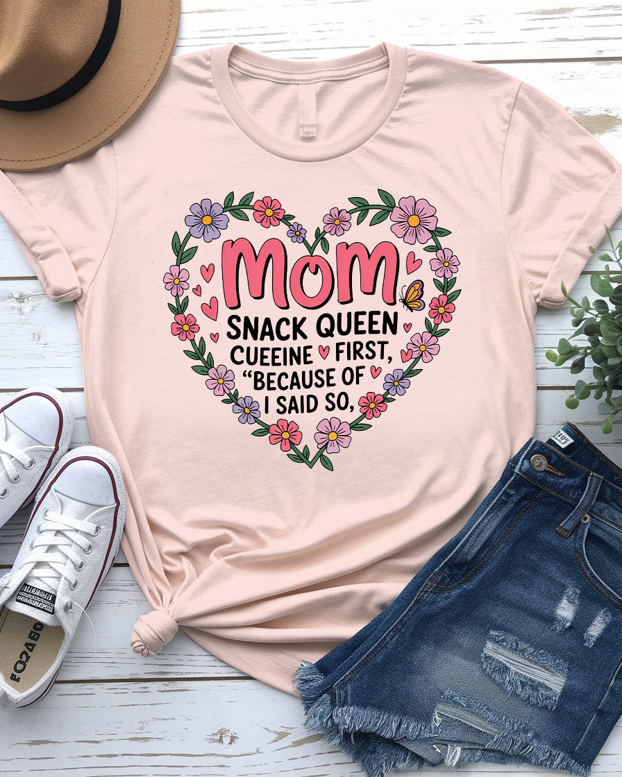 MoM Snack Queen – Funny Meme Tee by Memez Store