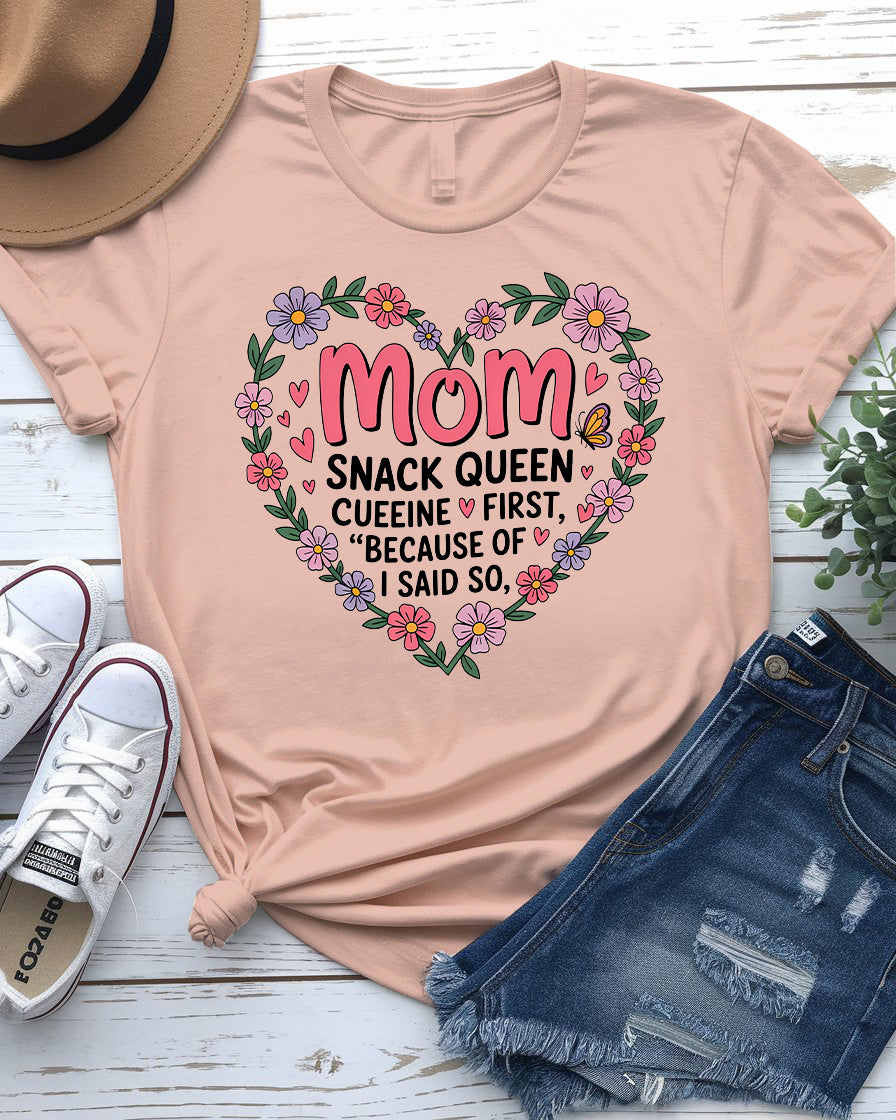 MoM Snack Queen – Funny Meme Tee by Memez Store