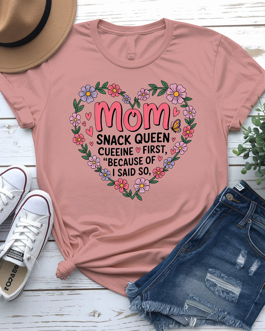 MoM Snack Queen – Funny Meme Tee by Memez Store