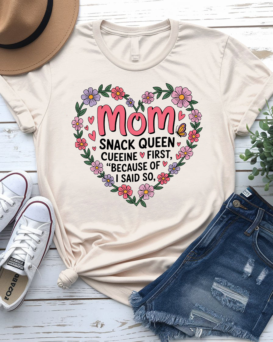 MoM Snack Queen – Funny Meme Tee by Memez Store