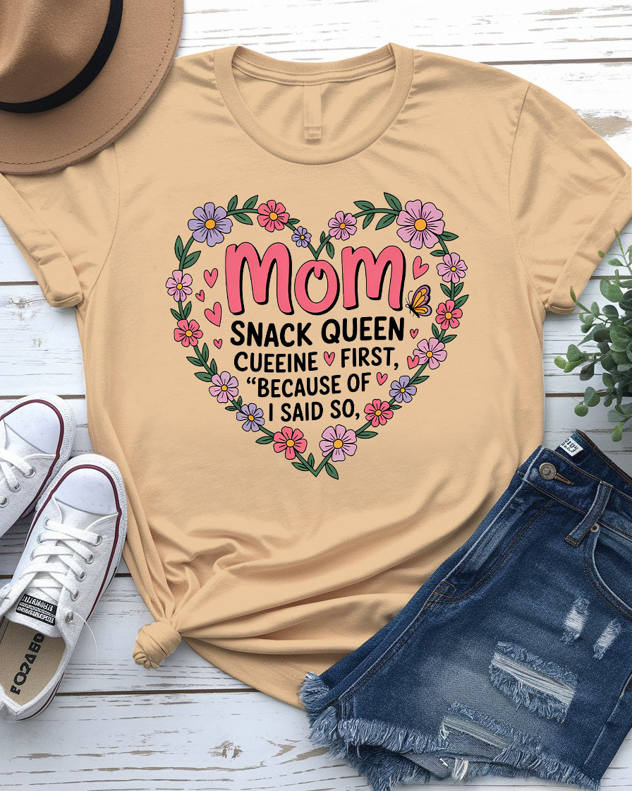 MoM Snack Queen – Funny Meme Tee by Memez Store