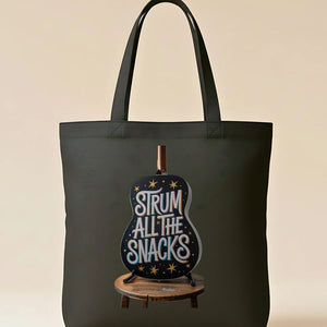 Music Snacks Funny Band Meme Tote Bag