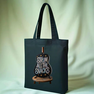 Music Snacks Funny Band Meme Tote Bag