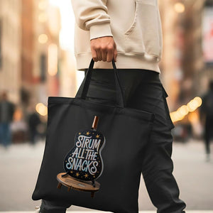 Music Snacks Funny Band Meme Tote Bag