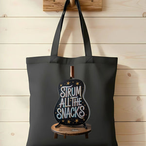 Music Snacks Funny Band Meme Tote Bag