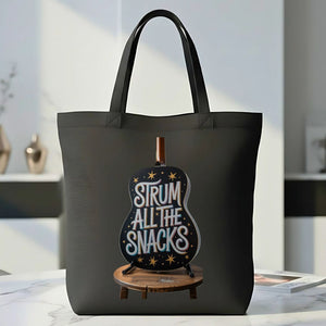 Music Snacks Funny Band Meme Tote Bag