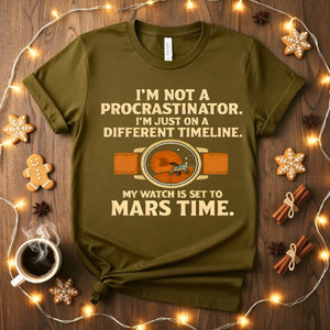 My Watch Set on Mars Time Space Nerd T-Shirt