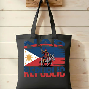 NAP Republic Tote Bag – Funny cotton tote by Memez Store