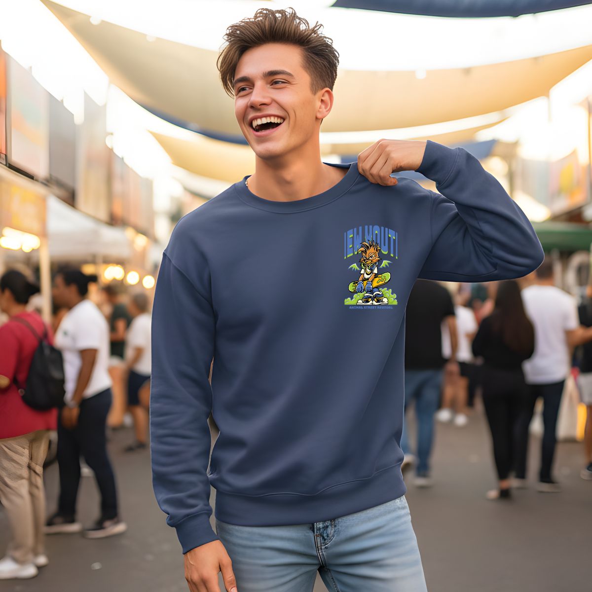 New Youth Streetwear Crewneck Sweatshirt | Memez Store