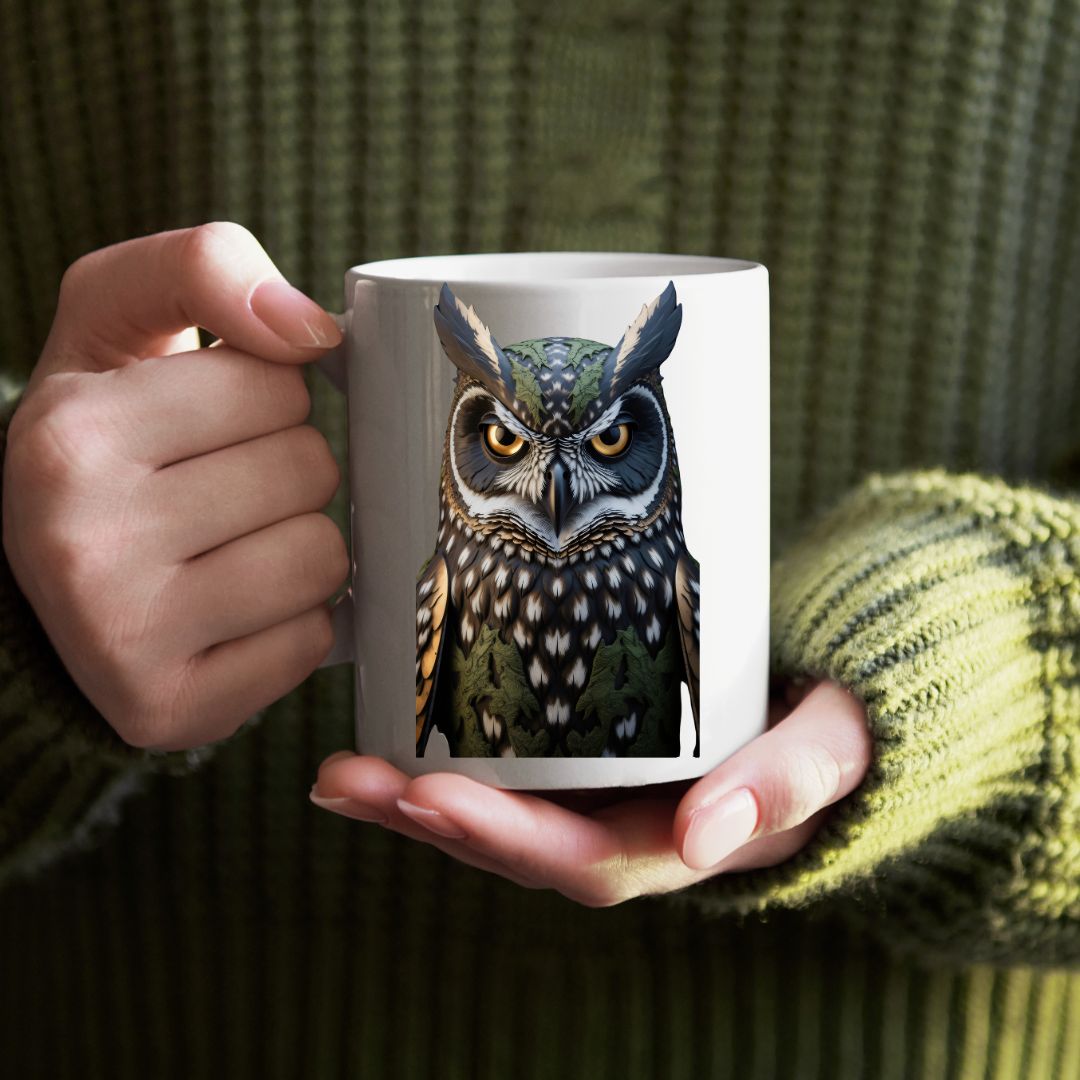 Night owl lifestyle ceramic mug Memez Store