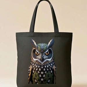 Night Owl Tote Bag by Memez Store – Eco-friendly cotton canvas