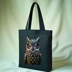 Night Owl Tote Bag by Memez Store – Eco-friendly cotton canvas