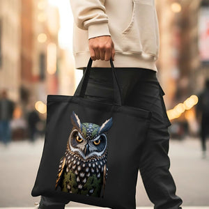 Night Owl Tote Bag by Memez Store – Eco-friendly cotton canvas