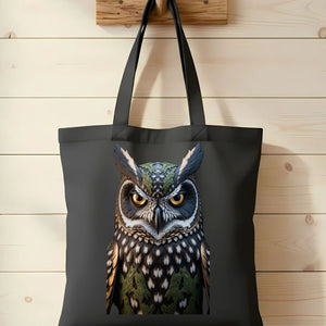 Night Owl Tote Bag by Memez Store – Eco-friendly cotton canvas