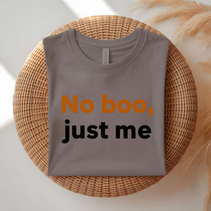 No Boo Just Me funny introvert halloween t-shirt