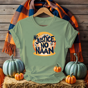 Funny protest shirt with desi food humor