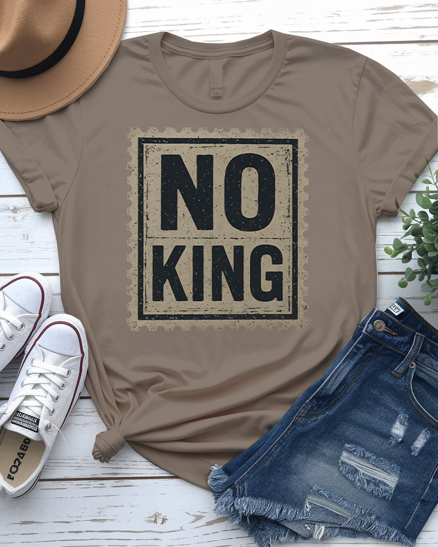 No King Funny Meme Tee – Bold Typography Unisex Shirt by Memez Store