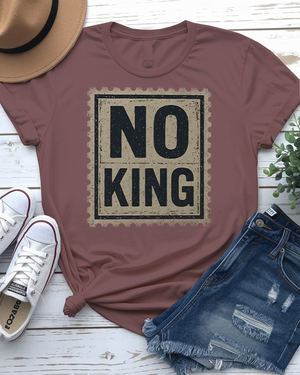No King Funny Meme Tee – Bold Typography Unisex Shirt by Memez Store
