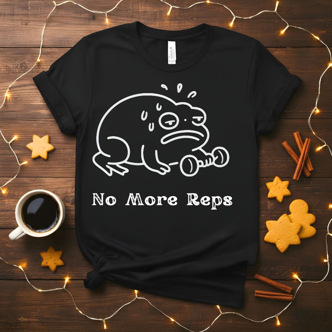 No More Reps Funny Gym Humor T-Shirt