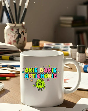 Okie Dokie slogan mug funny meme ceramic cup