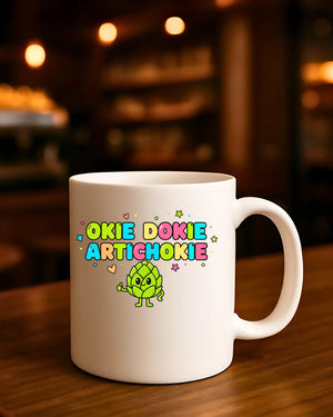 Okie Dokie slogan mug funny meme ceramic cup