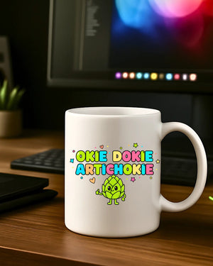 Okie Dokie slogan mug funny meme ceramic cup