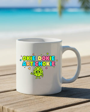 Okie Dokie slogan mug funny meme ceramic cup