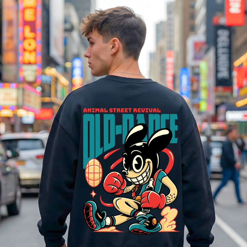 Old dance crewneck sweatshirt with vintage dance graphic by Memez Store
