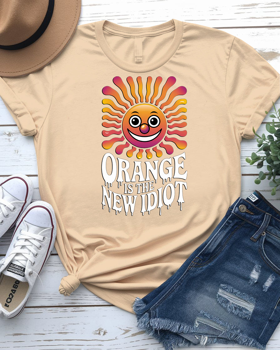 Orange Is the New Idiot Tee – Satirical Pop Culture Shirt"