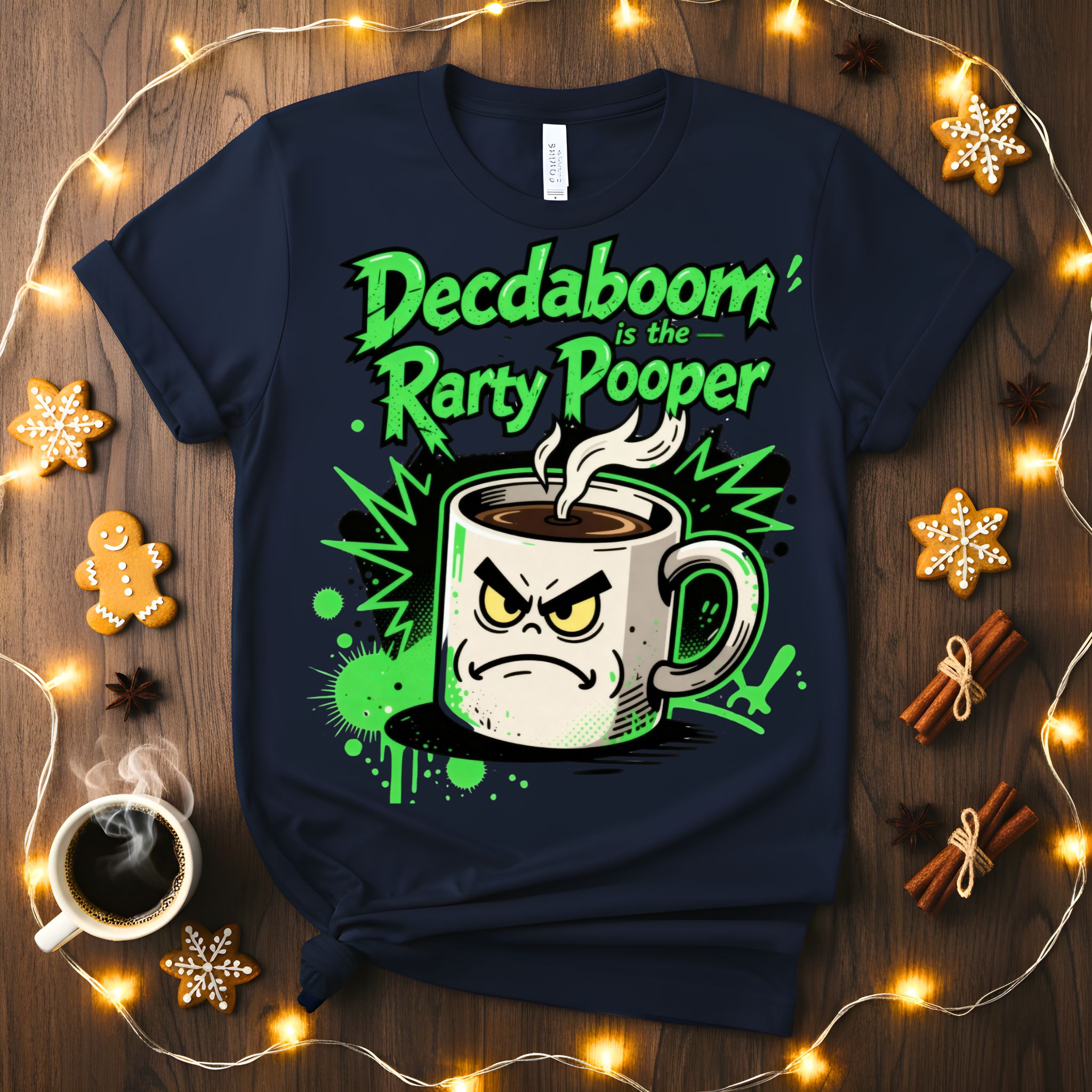 Party Pooper Christmas Meme Funny Tee β funny sarcastic holiday t-shirt for Christmas parties.β