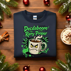 Party Popper Christmas meme sweatshirt, funny holiday humor sweatshirt, cozy festive unisex sweatshirt for Christmas 2025, meme funny Christmas outfit for men and women, holiday party wear.