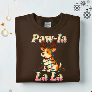 Pawla Retro Animal Christmas Sweatshirt β funny vintage pet lover Christmas meme sweatshirt for dog and cat owners by Memez.Store
