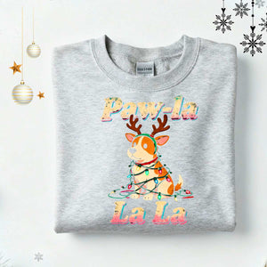 Pawla Retro Animal Christmas Sweatshirt β funny vintage pet lover Christmas meme sweatshirt for dog and cat owners by Memez.Store