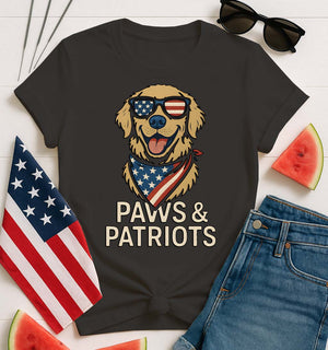 Paws and Patriot Funny Tee – Unisex pet and patriotic meme shirt