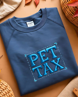 Unisex embroidered Pet Tax sweatshirt streetwear