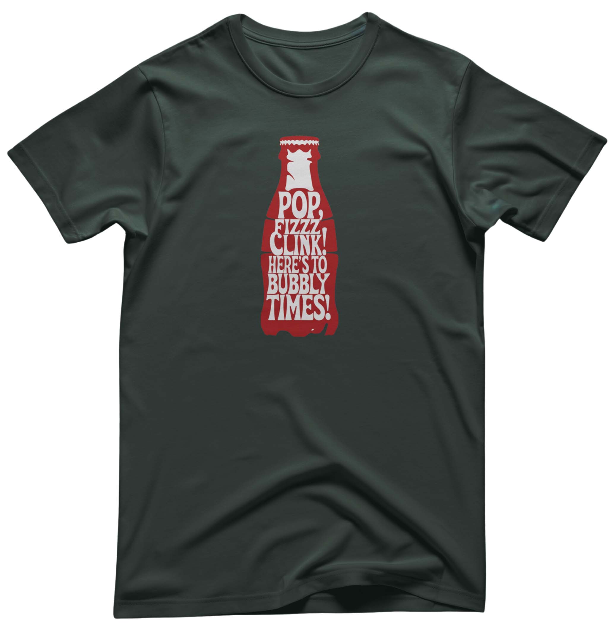 Pop Fizzy Bottle Graphic Tee - Soda Humor Apparel | Memez Store