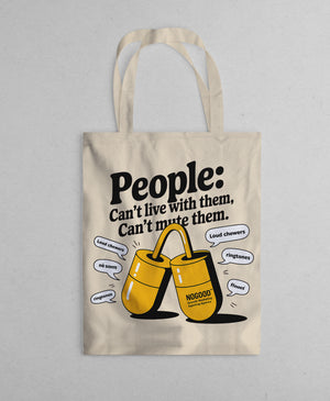 Positive Vibes Canvas Tote Bag with Bright Design