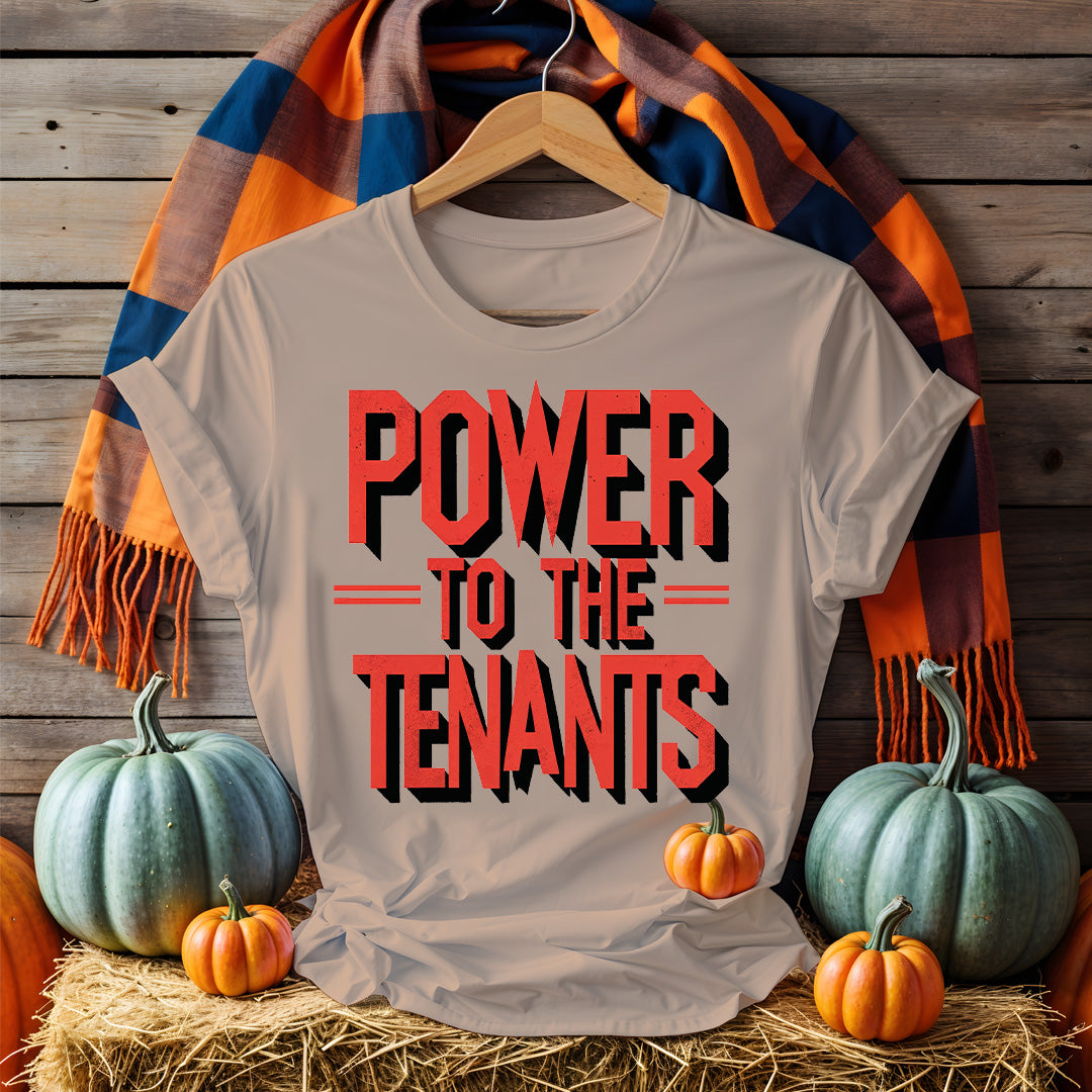 Power of Tenants Political Graphic Tee – Meme-Inspired Statement Shirt by Memez Store