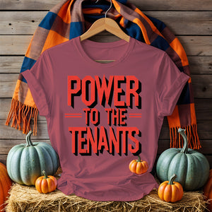 Power of Tenants Political Graphic Tee – Meme-Inspired Statement Shirt by Memez Store