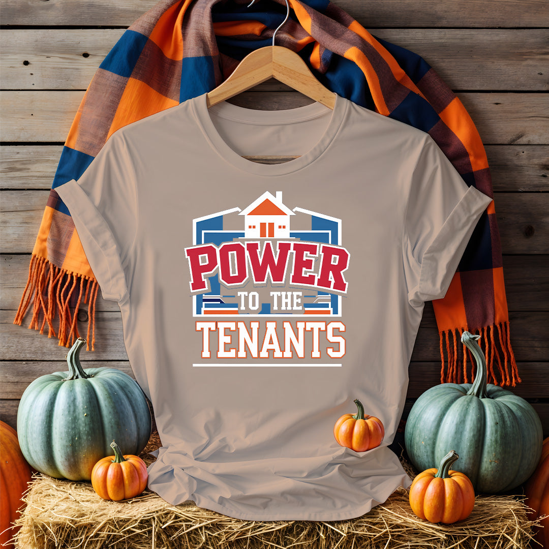 Power of Tenants Political Meme Tee – Bold Graphic Shirt for Renters and Housing Justice by Memez Store