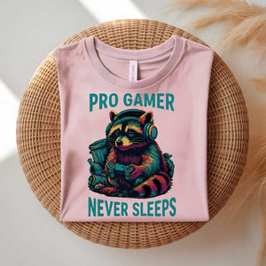 Pro Gamer Raccoon funny gaming trash panda t-shirt