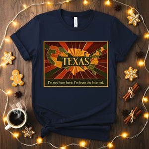 Proud Texas State Outline T-Shirt Design