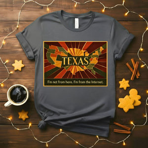 Proud Texas State Outline T-Shirt Design