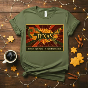 Proud Texas State Outline T-Shirt Design