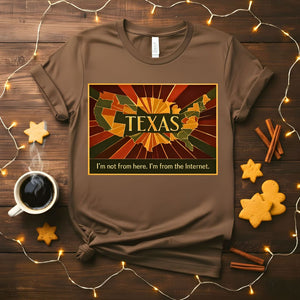 Proud Texas State Outline T-Shirt Design