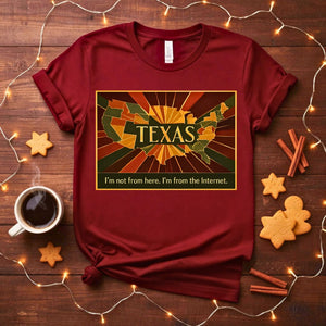 Proud Texas State Outline T-Shirt Design