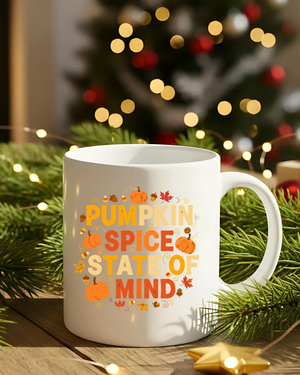Pumpkin Spice State Of Mind Mug | Fall Coffee Cup Gift