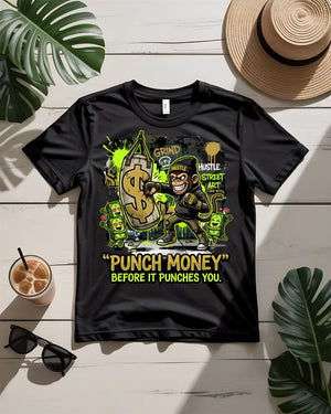 Punch money before it punches you tee boxing glove dollar sign
