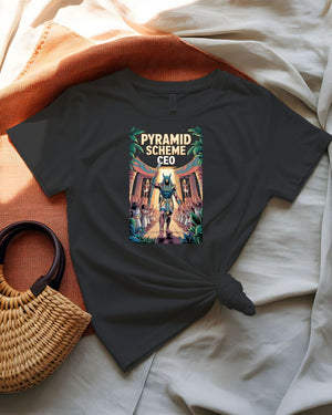 Pyramid Scheme CEO Parody Graphic T-Shirt
